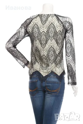 Дантелена блуза YAMAMAY, снимка 2 - Блузи с дълъг ръкав и пуловери - 50059534