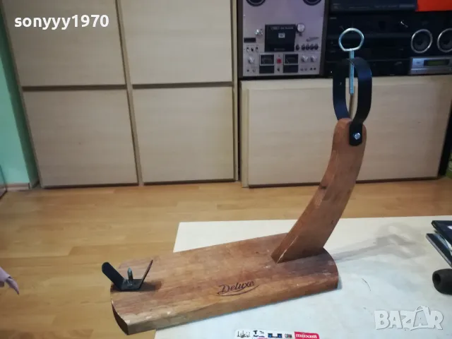 ДЪРВЕНА СТОЙКА-ПОСТАВКА ЗА ШИШОВЕ ИЛИ ДРУГО 50СМ 2901250734, снимка 10 - Антикварни и старинни предмети - 48873240