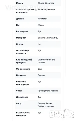 Спортен сутиен SHOCK ABSORBER, снимка 12 - Корсети, бюстиета, топове - 47564915