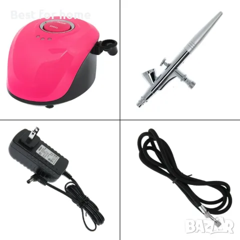 Аерограф за грим, маникюр, сладкарство, декорация акумулаторен BT 19B, снимка 6 - Друго оборудване - 48840385