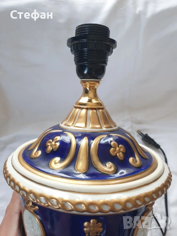 Порцеланова лампа, снимка 2 - Антикварни и старинни предмети - 54307243