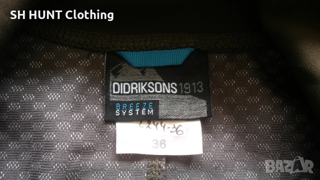 DIDRIKSONS BREEZE SYSTEM Wind Women Fleece размер 36 / S дамска горница вятърно устойчива - 1577, снимка 14 - Екипировка - 52597270