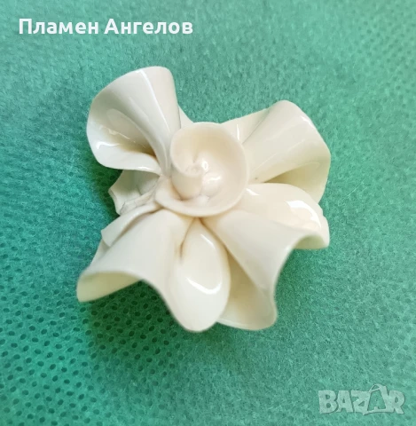 Стара Българска порцеланова брошка. , снимка 5 - Други - 50533141