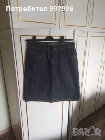 дънкова пола-ХЛ размер, снимка 6 - Поли - 50987944