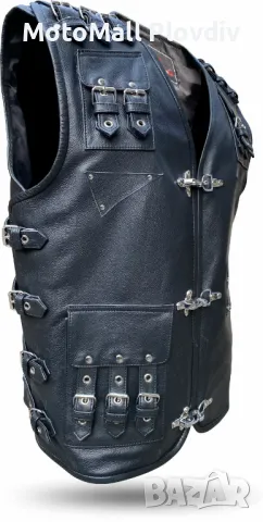 Мото Елек MotoMall Terminator 2025! клубен мото елек рокер с катарами , снимка 2 - Аксесоари и консумативи - 48701078
