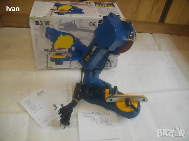 85W Ф108мм НОВА ОРИГИНАЛНА НЕМСКА ЕЛЕКТРИЧЕСКА МАШИНА 2007г. ЗАТОЧВАНЕ ВЕРИГИ ВЕРИЖНИ ТРИОНИ EINHELL, снимка 13 - Други инструменти - 47967265