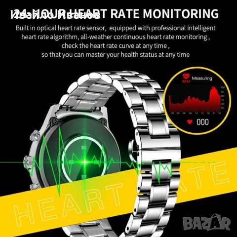 Смарт часовник Lige amoled, IP67, снимка 3 - Смарт гривни - 37442929