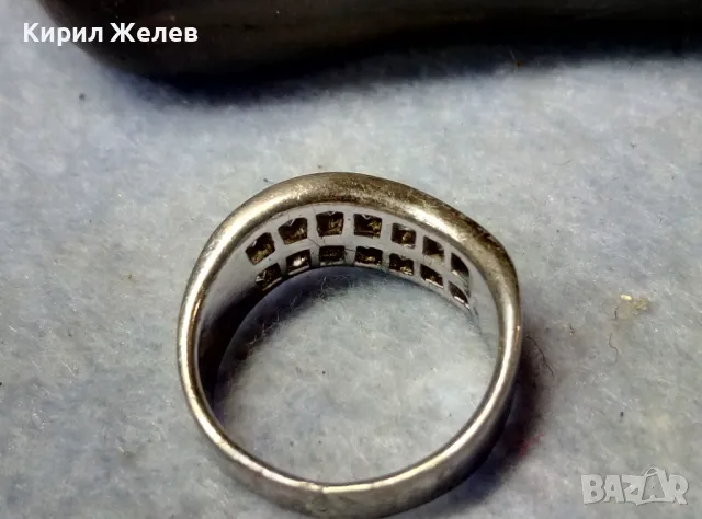 СТИЛЕН СКЪПОЦЕНЕН СРЕБЪРЕН ПРЪСТЕН СРЕБРО 925 с РАЗКОШНИ ЮВЕЛИРНО ФАСЕТИРАНИ БЛЕСТЯЩИ ЦИРКОНИ 47584, снимка 10 - Пръстени - 49981844
