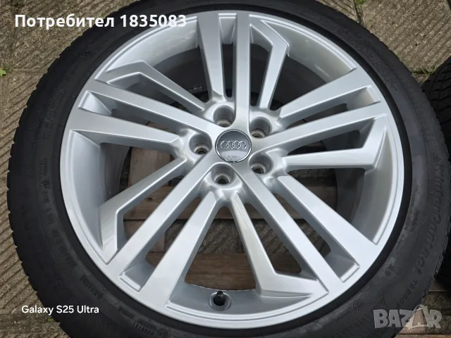 Лети джанти 20ки 5х112 Audi + зимни гуми 255/45/20 Continental, снимка 4 - Гуми и джанти - 56244553