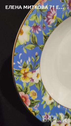 Маркови френски дълбоки чинии от фин порцелан, снимка 8 - Чинии - 50446901