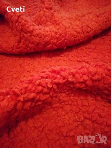 Китеник червен 100% вълна, снимка 1 - Покривки за легло - 35201701