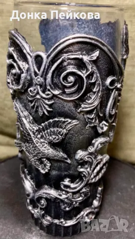 Ръчно декорирана халба за бира 330мл, снимка 3 - Чаши - 48885620