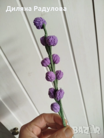 Плетени цветя, снимка 6 - Декорация за дома - 54291356