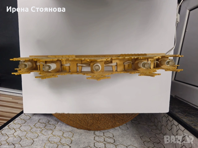 Немска коледна арка със 7 светлинни лампи, дърво в естествен цвят. Производител Erzgebirgskunst, снимка 12 - Декорация за дома - 54344188