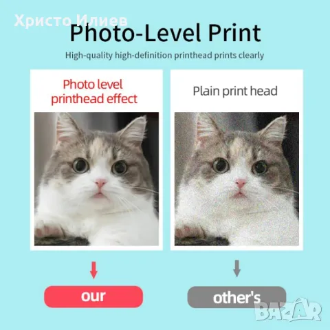 Мини термо принтер детски принтер с мигащи очи 3 цвята, снимка 7 - Други - 50083916