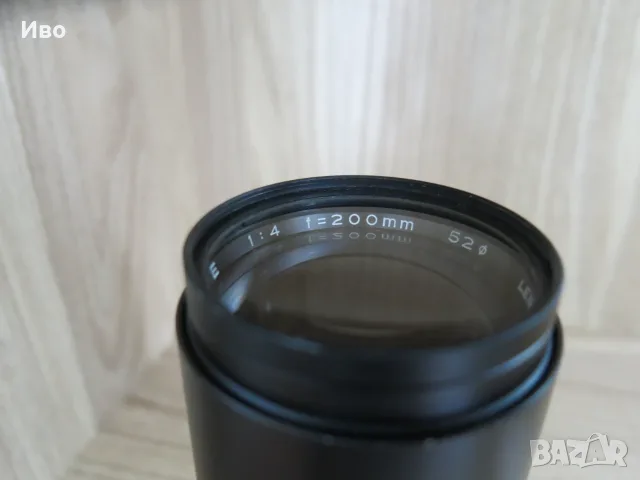 Обектив Mamiya 200mm f4 Sekor E, с филтър Hoya 52mm UV(O), снимка 11 - Обективи и филтри - 55799286