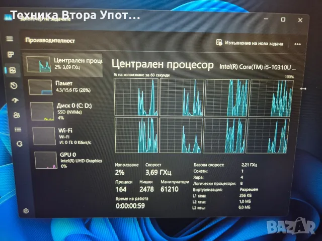 Лаптоп Dell Latitude 5510, снимка 5 - Лаптопи за работа - 49702801