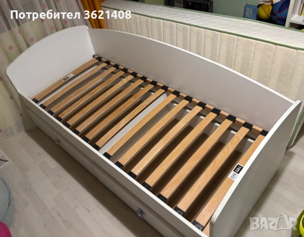 Детско легло с чекмеджета + гардероб  комплект, снимка 2 - Мебели за детската стая - 54058798