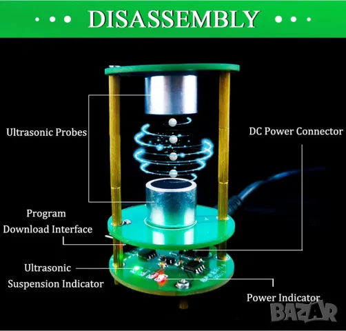 Направи си сам - Ултразвукова левитация, снимка 3 - Друга електроника - 49821408