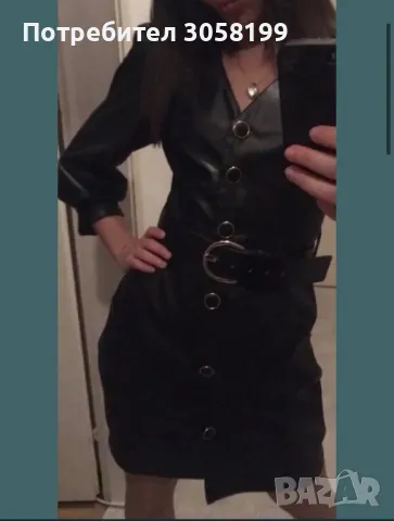 Рокля Zara кожена