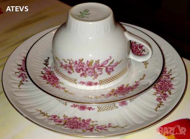 Порцеланов троен сет - Германия, снимка 2 - Сервизи - 37431603