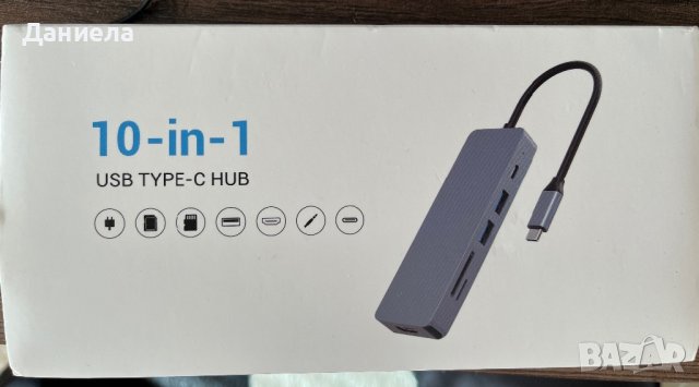 Docking Station USB C HUB 10-in-1, снимка 4 - Друга електроника - 38018952