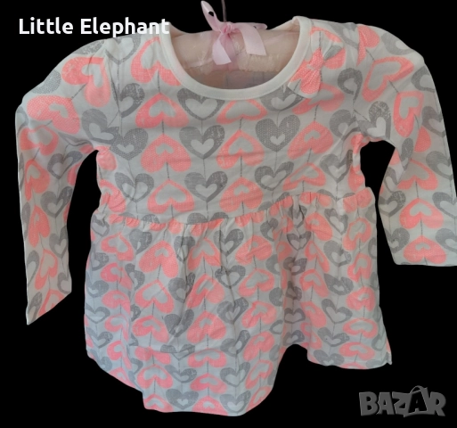 Рокличка за 2-3 год мом сърца,неоново розово и сиво,колекция"Hearts",Англия/нова