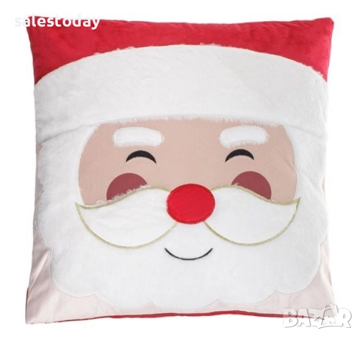 Коледна декоративна възглавница за диван Дядо Коледа, 40*40см