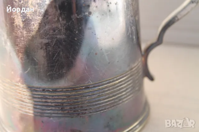 Посребрена халба за бира, снимка 4 - Антикварни и старинни предмети - 48549649
