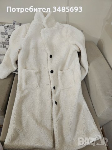 Бяло палто S размер Ново