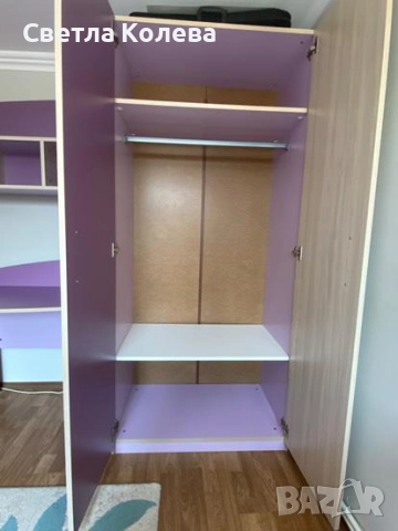 Секция, бюро, гардероб , снимка 4 - Секции и витрини - 51780422