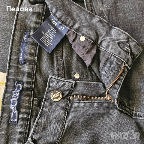 черни дънки слим , снимка 4 - Дънки - 54178017