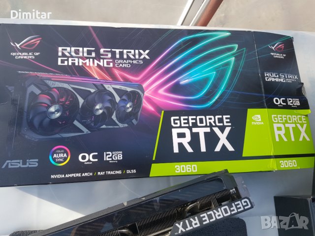 ROG Strix GeForce RTX 3060 OC Edition 12GB GDDR6, снимка 4 - Видеокарти - 39833490