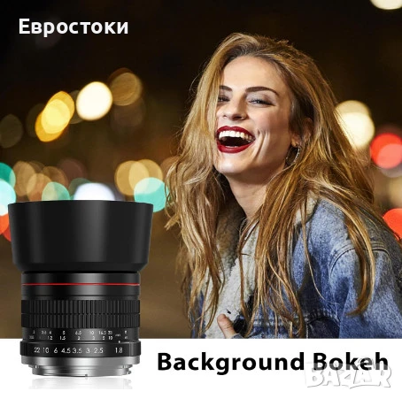 BENOISON 85 мм f1.8 портретен обектив, F обектив за Nikon, ръчен фокус (MF), F-байонет за Nikon D, снимка 2 - Обективи и филтри - 50841121
