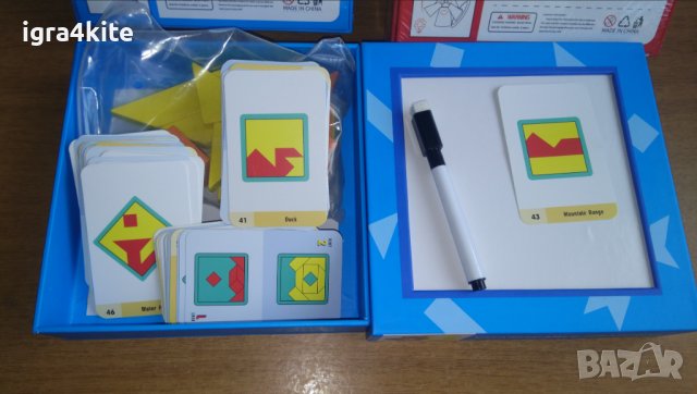 ТОП! Два модела Дървени блокчета - мозайка пъзел + рисуване с 60 карти, снимка 9 - Образователни игри - 38551623