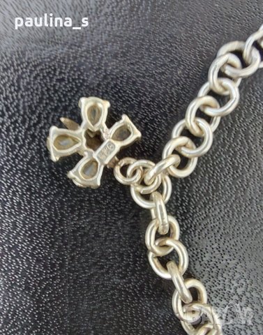 Масивна сребърна гривна с пеперуди / проба 925 , снимка 8 - Гривни - 34943837