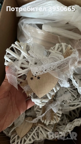 Декорация, бяло, сърца, снимка 8 - Други - 51857479