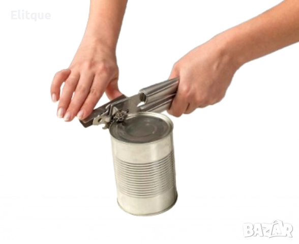 Стилна и здрава ръчна отварачка за консерви от инокс, снимка 4 - Други - 52832204