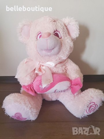 Разкошно розово плюшено мече 50 см., снимка 5 - Плюшени играчки - 39158591