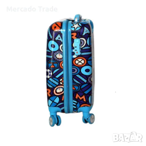 Детски куфар Mercado Trade, Поликарбон, Мишка, Различни размери, снимка 5 - Куфари - 47701849