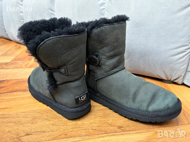 Оригинални Ботуши UGG Bailey Button - Естествена кожа - 38, снимка 2 - Дамски ботуши - 56314090