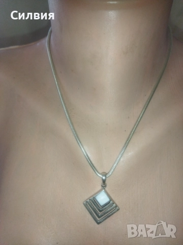 Масивна сребърна верижка тип змия печат925