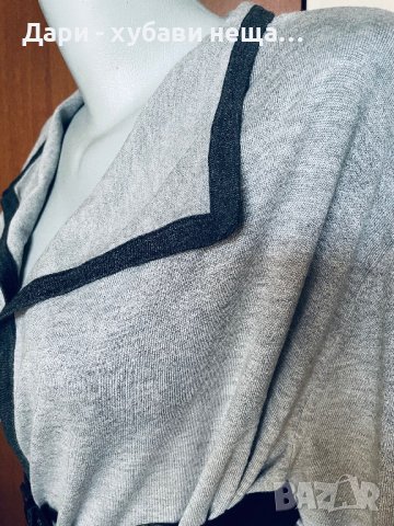 Дълга сива жилетка🍀❤️M,L❤️🍀арт.6033, снимка 3 - Жилетки - 42757175