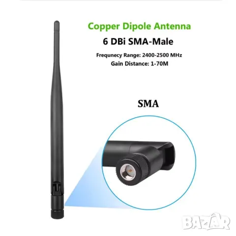 Антена за Рутер SMA Male WiFi 4G LTE Router, снимка 2 - Рутери - 49328328