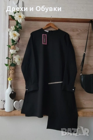 официална черна асиметрична туника , снимка 11 - Туники - 49906670