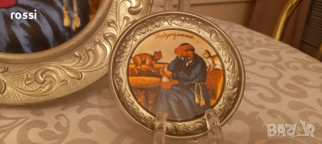 Vintage. Нови. BMF "Махмурлук след препиване" Немски чинии калай-порцелан. Чиния., снимка 4 - Антикварни и старинни предмети - 39920785