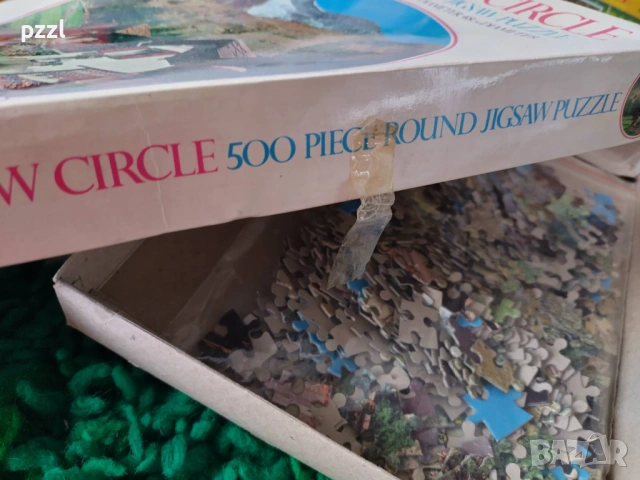 Кръгъл Пъзел "Mountain” Arrow 1982г. 500 части, снимка 3 - Пъзели - 53965947