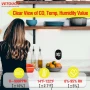 VETOUCH Детектор за въглероден оксид, температура, влажност, аларма, LCD дисплей, снимка 3