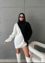 Блузон - черно бял, снимка 1 - Блузи с дълъг ръкав и пуловери - 42379217
