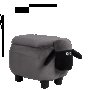 Детска табуретка с ракла - сива овца, снимка 2